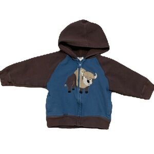 Gymboree Buffalo Full Zip Hoodie Toddler 12-24 months